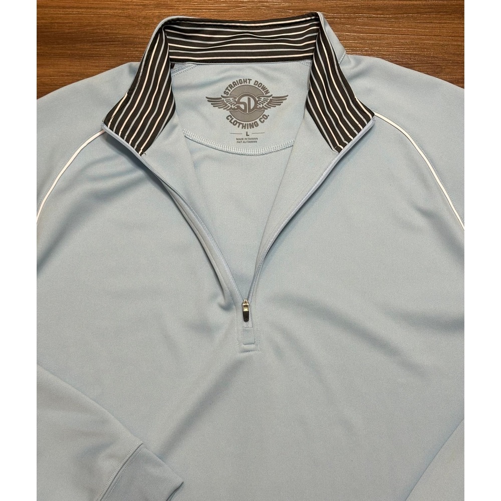 Straight Down Blue Performance Tech 1/4 Quarter Z… - image 4